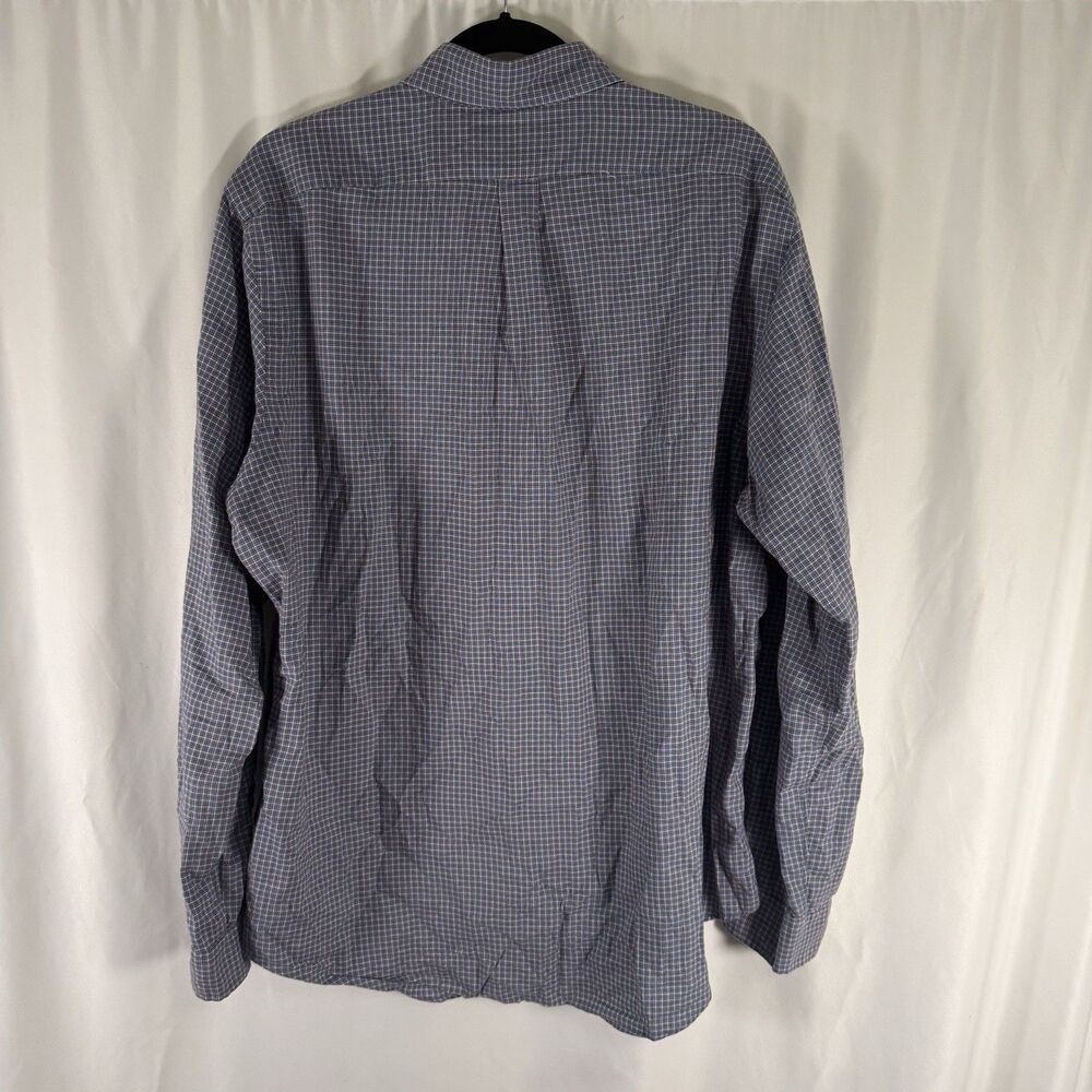 Ralph Lauren Dress Shirt Men's XL Blue Plaid Button Up Long Sleeve 100% Cotton - Picture 11 of 11